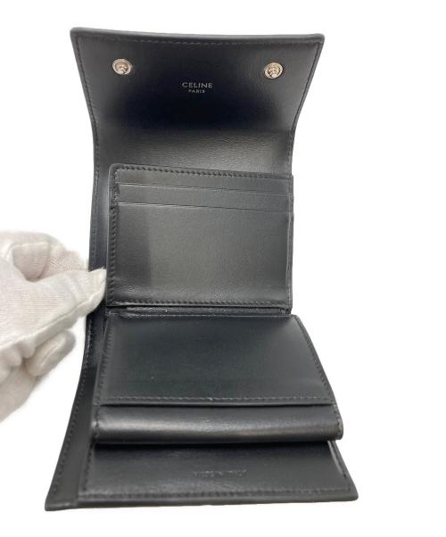 CELINE（セリーヌ）CELINE (セリーヌ) スモール トリフォールドウォレット ブラック サイズ:不明の古着・服飾アイテム