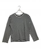COMME des GARCONSコムデギャルソン）の古着「ボーダーTシャツ」｜ブラック×ホワイト