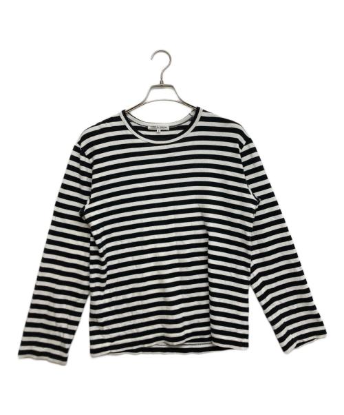 COMME des GARCONS（コムデギャルソン）COMME des GARCONS (コムデギャルソン) ボーダーTシャツ ブラック×ホワイト サイズ:SIZE Sの古着・服飾アイテム
