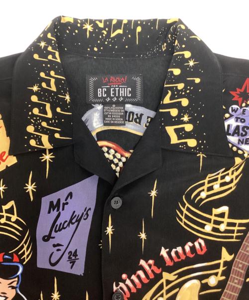 BC ETHIC（ビーシーエシック）BC ETHIC (ビーシーエシック) LA ROCKA (ラ ロッカ) Hard Rock Hotel Shirt ブラック サイズ:SIZE　Sの古着・服飾アイテム