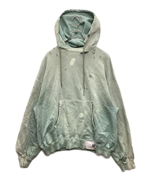 Maison MIHARA YASUHIRO（メゾン ミハラ ヤスヒロ）Maison MIHARA YASUHIRO (メゾン ミハラ ヤスヒロ) Sun-Faded Like Hoodie グリーン サイズ:SIZE 44の古着・服飾アイテム