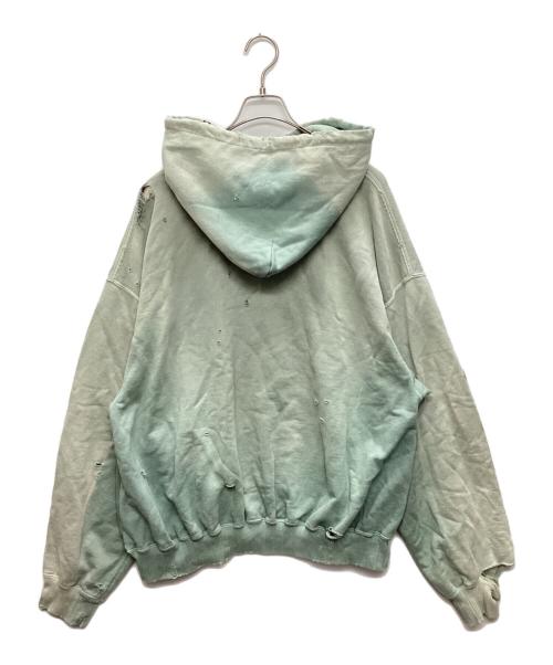 Maison MIHARA YASUHIRO（メゾン ミハラ ヤスヒロ）Maison MIHARA YASUHIRO (メゾン ミハラ ヤスヒロ) Sun-Faded Like Hoodie グリーン サイズ:SIZE 44の古着・服飾アイテム