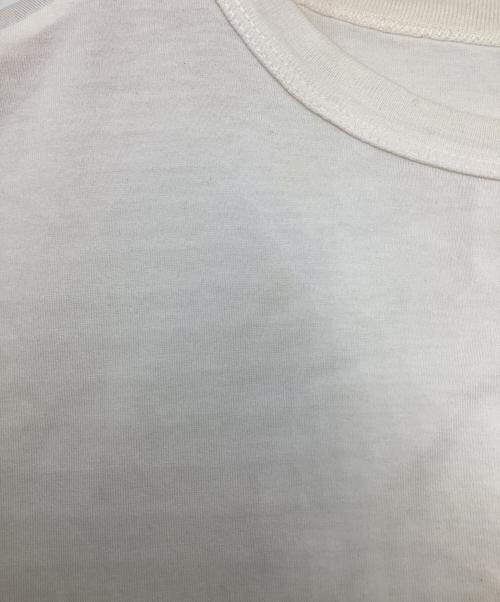 Maison Margiela（メゾンマルジェラ）Maison Margiela (メゾンマルジェラ) 反転ロゴ刺繍 Tシャツ ホワイト サイズ:48の古着・服飾アイテム