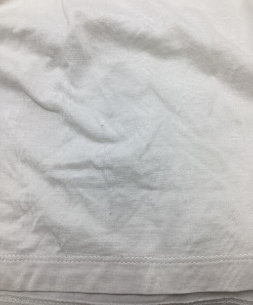 Maison Margiela（メゾンマルジェラ）Maison Margiela (メゾンマルジェラ) 反転ロゴ刺繍 Tシャツ ホワイト サイズ:48の古着・服飾アイテム