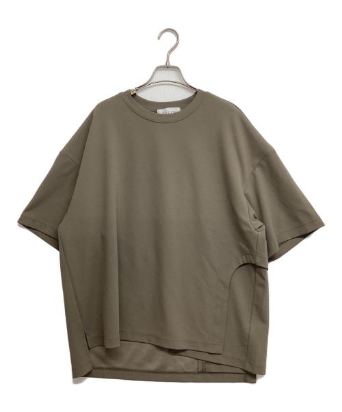 CULLNI（クルニ）CULLNI (クルニ) Rounded-cutting Layered GeorgetteTee ベージュ サイズ:SIZE　2の古着・服飾アイテム