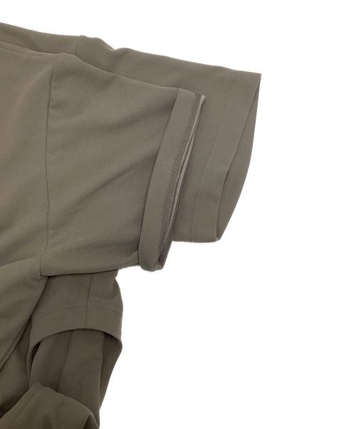 CULLNI（クルニ）CULLNI (クルニ) Rounded-cutting Layered GeorgetteTee ベージュ サイズ:SIZE　2の古着・服飾アイテム