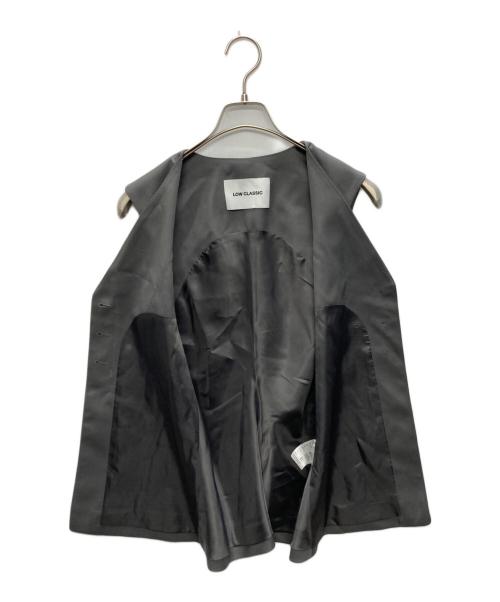 LOW CLASSIC（ロウクラシック）LOW CLASSIC (ロウクラシック) WAIST POINT WOOL VEST グレー サイズ:SIZE Mの古着・服飾アイテム