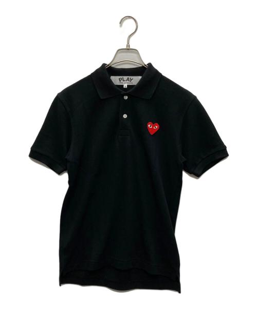 PLAY COMME des GARCONS（プレイコムデギャルソン）PLAY COMME des GARCONS (プレイコムデギャルソン) 半袖ポロシャツ ブラック サイズ:Sの古着・服飾アイテム
