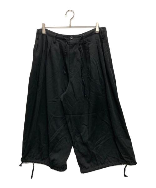 GROUND Y（グラウンドワイ）GROUND Y (グラウンドワイ) T/W Gabardine Balloon Pants ブラック サイズ:SIZE 2の古着・服飾アイテム