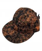 New Era×TAKAHIROMIYASHITA TheSoloIst.ニューエラ×タカヒロミヤシタ ザソロイスト）の古着「キャップ」｜オレンジ×ブラック