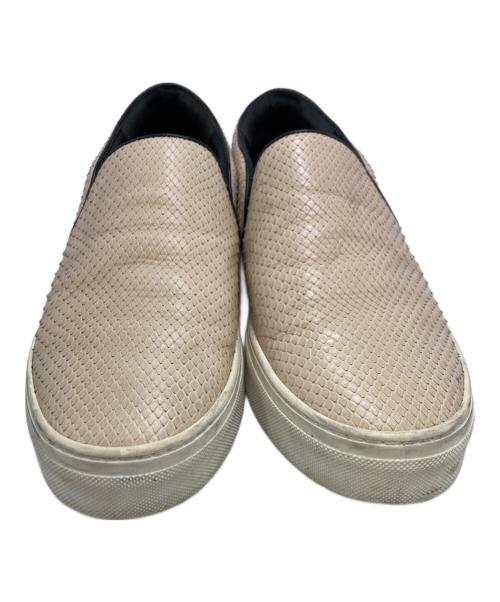 CELINE（セリーヌ）CELINE (セリーヌ) パイソン柄スリッポン ベージュ サイズ:41 1/2の古着・服飾アイテム