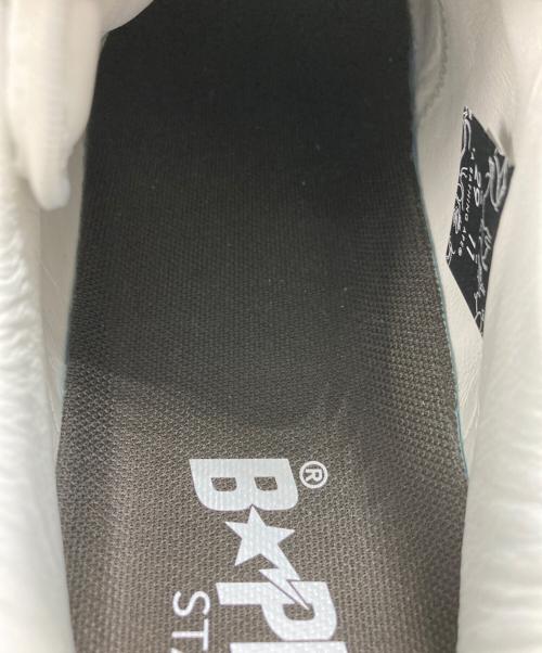 A BATHING APE（ア ベイシング エイプ）A BATHING APE (ア ベイシング エイプ) ベイプスタ カモフラ ローカットスニーカー ホワイト×カーキ サイズ:US11の古着・服飾アイテム