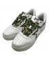 A BATHING APE（ア ベイシング エイプ）の古着「ベイプスタ カモフラ ローカットスニーカー」｜ホワイト×カーキ