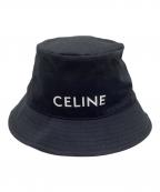 CELINEセリーヌ）の古着「ロゴバケットハット」｜ブラック