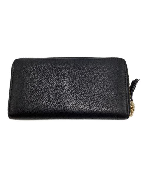GUCCI（グッチ）GUCCI (グッチ) ラウンドファスナー 長財布 ブラック サイズ:不明の古着・服飾アイテム