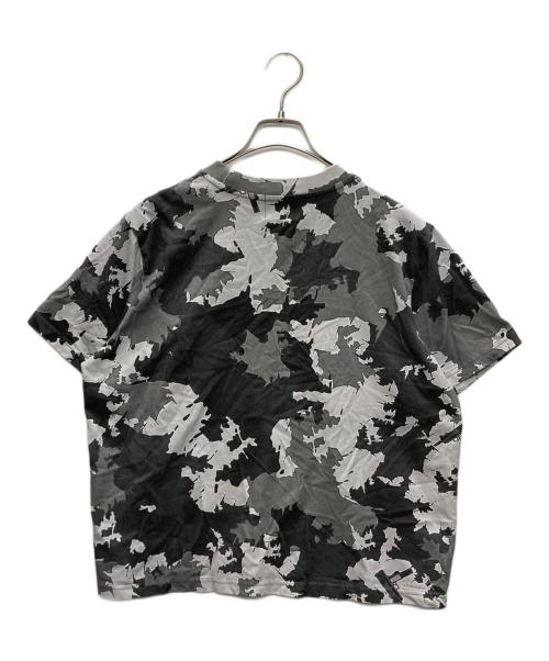 FLEX WIT ME（フレックスウィットミー）FLEX WIT ME (フレックスウィット三―) カモ柄ロゴTシャツ グレー サイズ:Sの古着・服飾アイテム