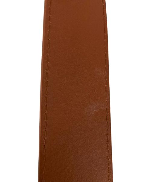 FLEX WIT ME（フレックスウィットミー）flex wit me (フレックスウィット三―) FWM LOGO LEATHER BELT ブラウン サイズ:Freeの古着・服飾アイテム