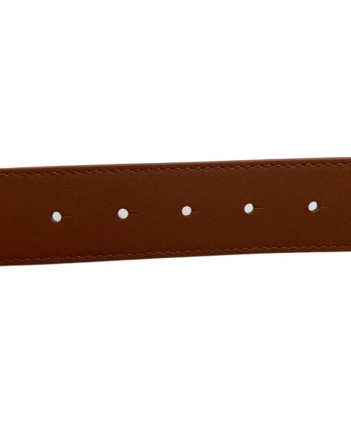 FLEX WIT ME（フレックスウィットミー）flex wit me (フレックスウィット三―) FWM LOGO LEATHER BELT ブラウン サイズ:Freeの古着・服飾アイテム