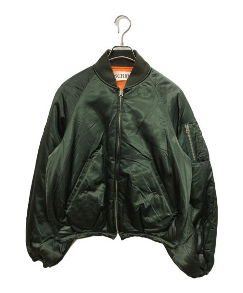 INSCRIRE（アンスクリア）INSCRIRE (アンスクリア) Short MA-1 グリーン サイズ:SIZE 36の古着・服飾アイテム