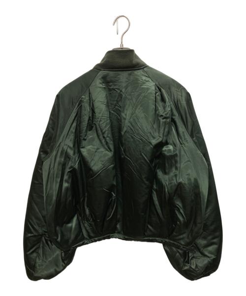 INSCRIRE（アンスクリア）INSCRIRE (アンスクリア) Short MA-1 グリーン サイズ:SIZE 36の古着・服飾アイテム