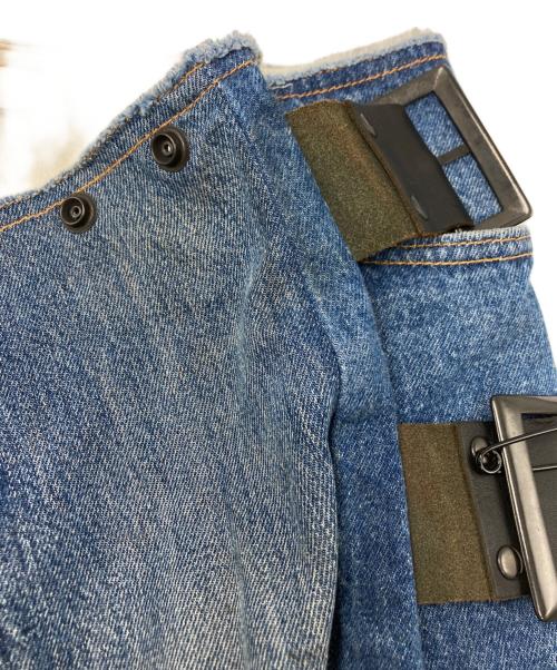 Rebuild by Needles（リビルドバイニードルス）Rebuild by Needles (リビルドバイニードルス) 再構築デニムラップスカート インディゴ サイズ:GL298の古着・服飾アイテム