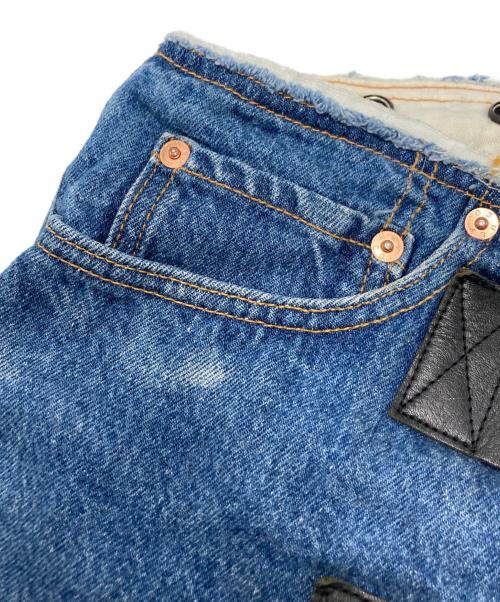 Rebuild by Needles（リビルドバイニードルス）Rebuild by Needles (リビルドバイニードルス) 再構築デニムラップスカート インディゴ サイズ:GL298の古着・服飾アイテム