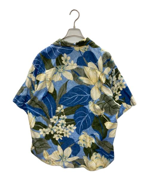 TOMMY BAHAMA（トミーバハマ）TOMMY BAHAMA (トミーバハマ) シルクアロハシャツ イエロー×ブルー サイズ:SIZE XLの古着・服飾アイテム