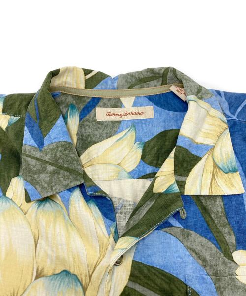 TOMMY BAHAMA（トミーバハマ）TOMMY BAHAMA (トミーバハマ) シルクアロハシャツ イエロー×ブルー サイズ:SIZE XLの古着・服飾アイテム