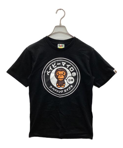 A BATHING APE（ア ベイシング エイプ）A BATHING APE (ア ベイシング エイプ) JAPAN  baby MILO TEE ブラック サイズ:SIZE Sの古着・服飾アイテム