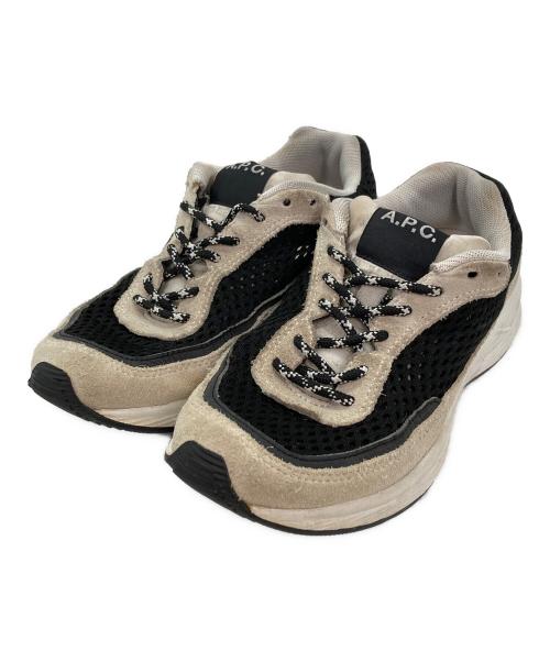 A.P.C.（アーペーセー）A.P.C. (アーペーセー) ローカットスニーカー ブラック サイズ:24の古着・服飾アイテム