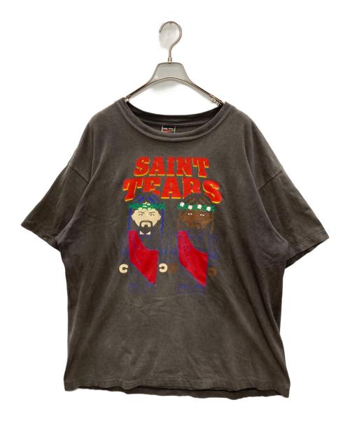 SAINT MICHAEL（セントマイケル）SAINT MICHAEL (セントマイケル) Denim Tears (デニムティアーズ) SS TEE PURPLELP ブラック サイズ:SIZE XXLの古着・服飾アイテム