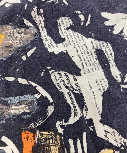 ISSEY MIYAKE（イッセイミヤケ）ISSEY MIYAKE (イッセイミヤケ) 90’s総柄オープンカラーシャツ ブラック サイズ:SIZE Mの古着・服飾アイテム