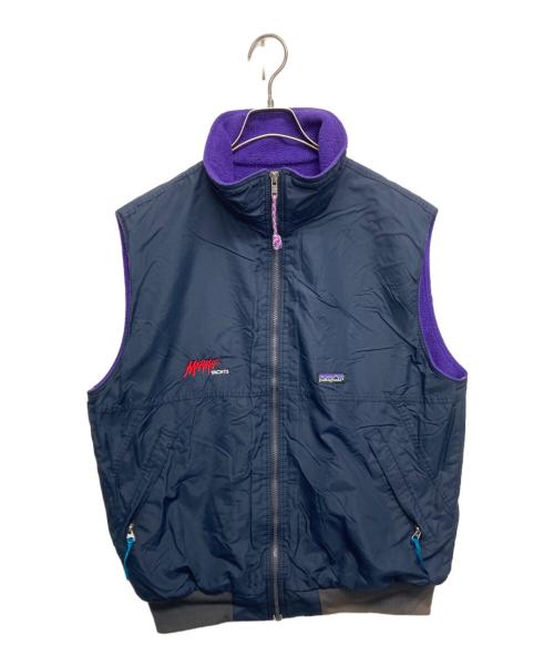 Patagonia（パタゴニア）Patagonia (パタゴニア) シェルドシンチラベスト ネイビー×パープル サイズ:Lの古着・服飾アイテム