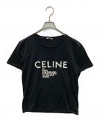 CELINEセリーヌ）の古着「プリントTシャツ」｜ブラック