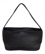 PLEATS PLEASEプリーツプリーズ）の古着「デザインハンドバッグ」｜ブラック