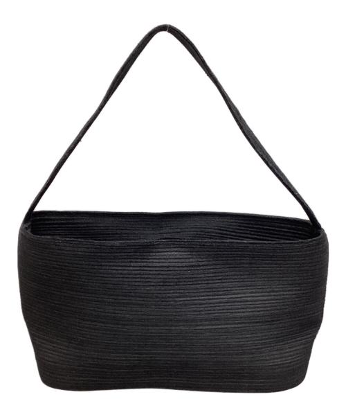 PLEATS PLEASE（プリーツプリーズ）PLEATS PLEASE (プリーツプリーズ) デザインハンドバッグ ブラックの古着・服飾アイテム