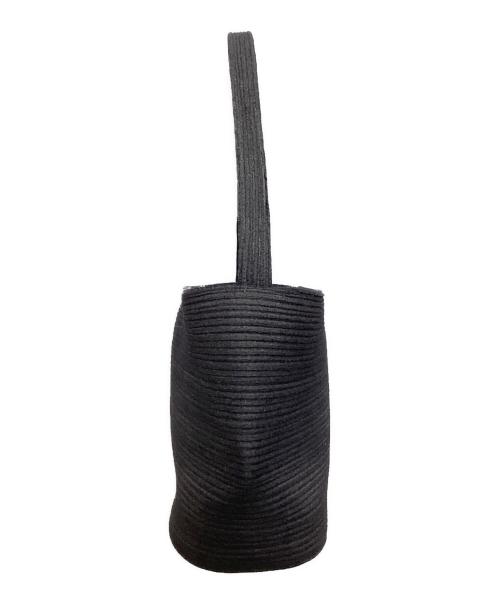 PLEATS PLEASE（プリーツプリーズ）PLEATS PLEASE (プリーツプリーズ) デザインハンドバッグ ブラックの古着・服飾アイテム