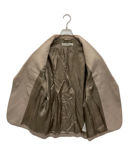 Acne studios（アクネ ストゥディオズ）Acne studios (アクネ ストゥディオス) シングルブレストジャケット ベージュ サイズ:SIZE 36の古着・服飾アイテム