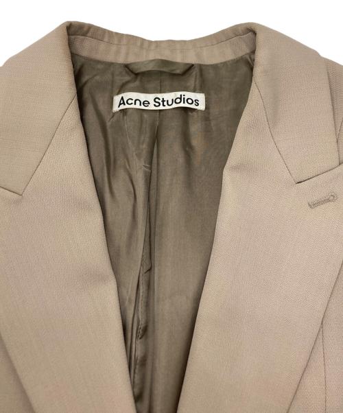 Acne studios（アクネ ストゥディオズ）Acne studios (アクネ ストゥディオス) シングルブレストジャケット ベージュ サイズ:SIZE 36の古着・服飾アイテム