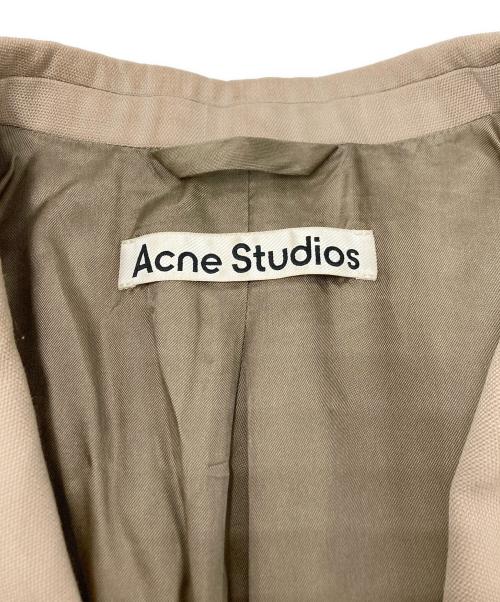 Acne studios（アクネ ストゥディオズ）Acne studios (アクネ ストゥディオス) シングルブレストジャケット ベージュ サイズ:SIZE 36の古着・服飾アイテム