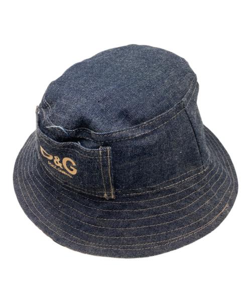 DOLCE & GABBANA（ドルチェ＆ガッバーナ）DOLCE & GABBANA (ドルチェ＆ガッバーナ) リバーシブルバケットハット インディゴ サイズ:SIZE Mの古着・服飾アイテム