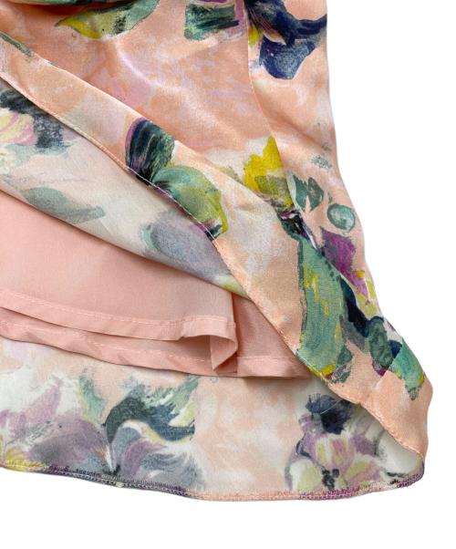 BLUGIRL（ブルーガール）BLUGIRL (ブルーガール) 花柄シルクワンピース ピンク サイズ:SIZE I38の古着・服飾アイテム