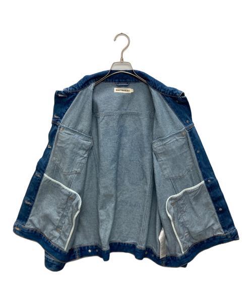 marimekko（マリメッコ）marimekko (マリメッコ) Murros Unikko Plcmt デニムジャケット インディゴ サイズ:SIZE　Sの古着・服飾アイテム