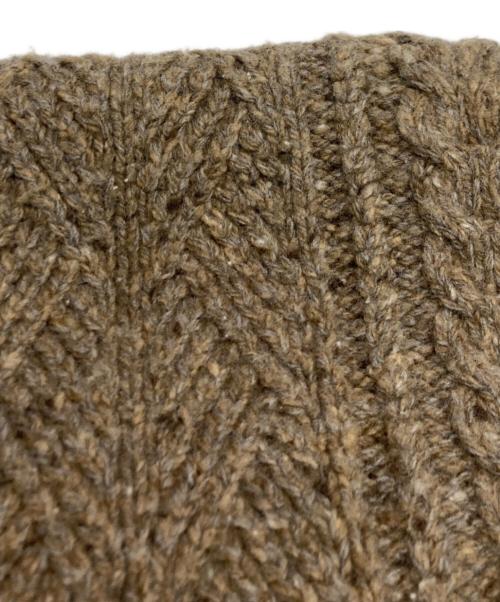 RRL（ダブルアールエル）RRL (ダブルアールエル) カシミヤブレンドショールカラーネップニット ブラウン サイズ:Lの古着・服飾アイテム