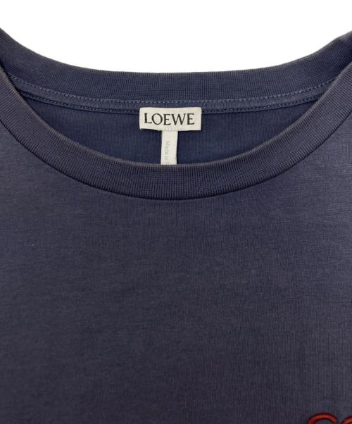 LOEWE（ロエベ）LOEWE (ロエベ) アナグラム刺繍Tシャツ ネイビー サイズ:SIZE XSの古着・服飾アイテム
