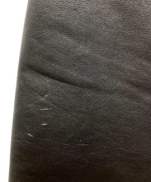 LA ROCKA（ラ ロッカ）LA ROCKA (ラ ロッカ) VINTAGE LEATHER JEAN SKIRT ブラック サイズ:SIZE Lの古着・服飾アイテム