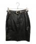 LA ROCKA（ラ ロッカ）の古着「VINTAGE LEATHER JEAN SKIRT」｜ブラック