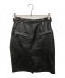 LA ROCKA (ラ ロッカ) VINTAGE LEATHER JEAN SKIRT ブラック サイズ:SIZE L：15000円