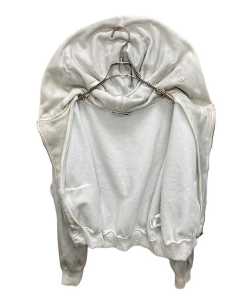 urban Sophistication（アーバンソフィスティケーション）urban Sophistication (アーバンソフィスティケーション) ダメージ加工ジップパーカー ホワイト サイズ:SIZE Sの古着・服飾アイテム