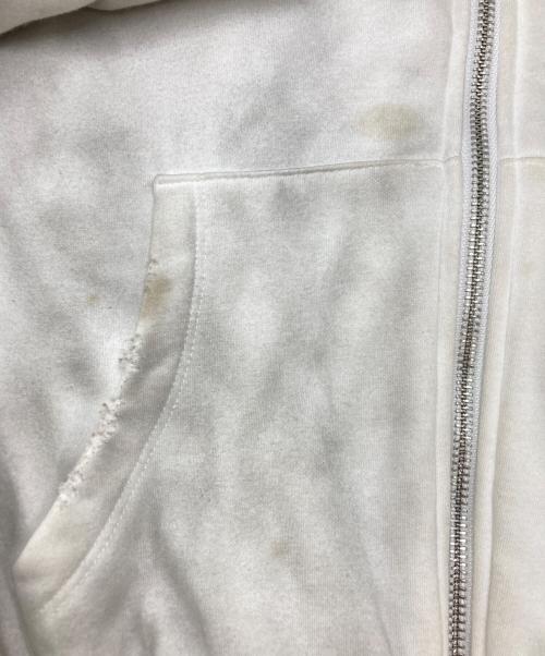 urban Sophistication（アーバンソフィスティケーション）urban Sophistication (アーバンソフィスティケーション) ダメージ加工ジップパーカー ホワイト サイズ:SIZE Sの古着・服飾アイテム